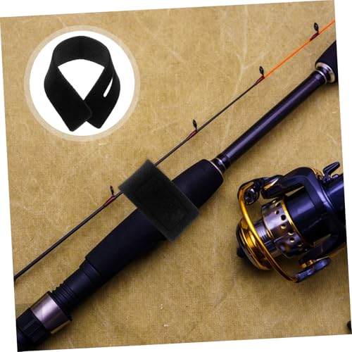 KICHOUSE 5pcs Fishing Rod Straps Elastic Angling Accessories Slip Design for Boat Rods Fishing Pole Bands