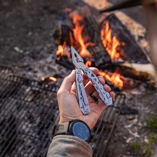 Gerber Gear Suspension-NXT 15-in-1 EDC Multi tool with Pocket Knife, Needle Nose Pliers and Wire Stripper Tools, Gifts for Men, Survival and Camping Gear, Stainless Steel - color: Stainless Steel