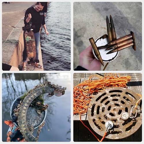 MUTUACTOR Strong Fishing Magnets,Φ2.95''Heavy Duty Magnet Fishing Kit with 20Ft Duarble Rope,Powerful 750lbs Neodymium Magnet Fishing for Treasure Hunting Retrieving Metallic Tools in Lakes Rivers - style: 750lb Magnet--Φ 2.95"