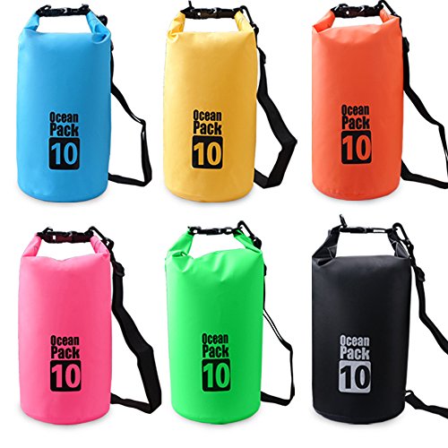 Dry Sack/Floating Waterproof Bag 2L/5L/10L/20L/30L for Boating, Kayaking, Hiking, Snowboarding, Camping, Rafting, Fishing and Backpacking - color: Blue, size: 10L