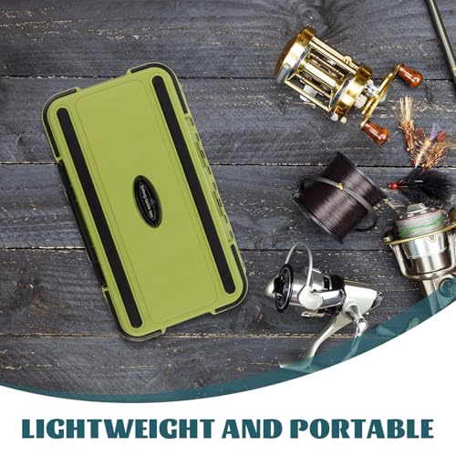 SUPVOX Fishing Gear Storage Box Large Waterproof Lure Box Kit with Multiple Compartments Portable Fishing Tackle Organizer Case for Freshwater and Saltwater Anglers