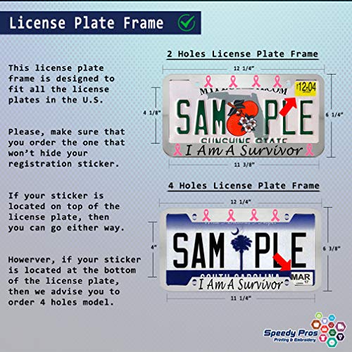 Get Out of Fish Fishing License Plate Frame Tag Holder