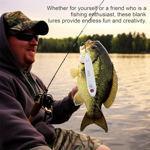 Demon Dragon Catfish Floats Catfishing Rattling Line Float Lure for Catfishing Spook Rattle/Float Peg Floats for Santee Rig Catfish Rig Fishing 10/20 Pack Clear Unpainted Blank - style: 10pack-4inch