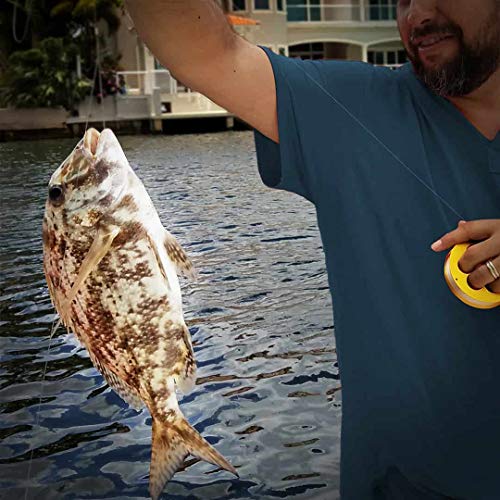 Aluminum Fishing Hand Line Reel Pocket/Travel - color: Gold