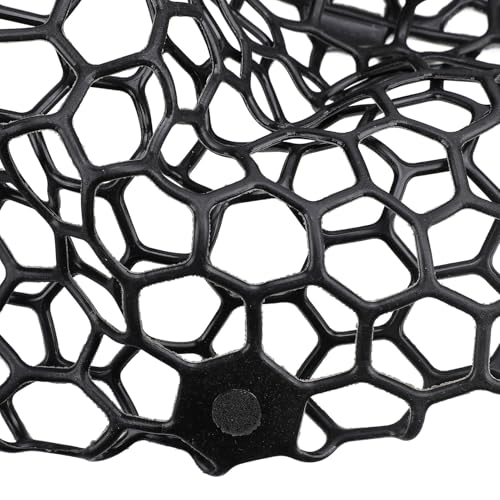 SUNGOOYUE Fishing Net Replacement 79cm 31.1in PVC Fishing Landing Mesh Landing Net Replacement with Deepened Soft Flexible Rubber Head for Angler Freshwater Saltwater
