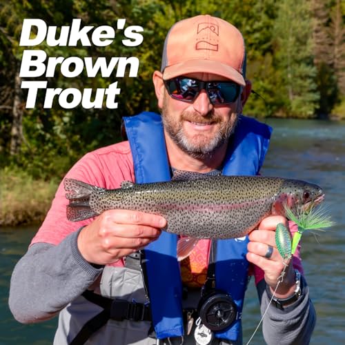 Fishing Lures Inline Spinner Baits, Trout Bass Fishing Gears with Treble Ultra-Sharp Hooks, Rooster Tail Fishing Lures for Trout Salmon