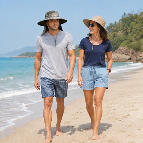 Sun Hat Unisex Face Coverage Shield Neck Flap Cap Garden Lawn Work Sports Hiking Fishing Hats - color: Army Green Ink Wash
