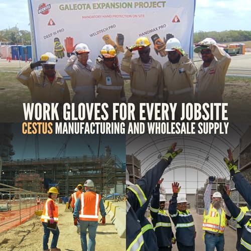 Cestus 5061, Winter Work Gloves for Cold Weather, Silicone Palm for Grip, Wind-Resistant and Insulated for Warm Hands - size: X-Large