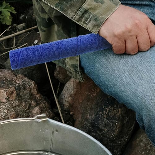 Ipetboom Fishing Rod Straps Wraps Anti-slip Fishing Pole Bands 5pcs Blue with Fiber Material for Stable and Ergonomic Grip for Outdoor