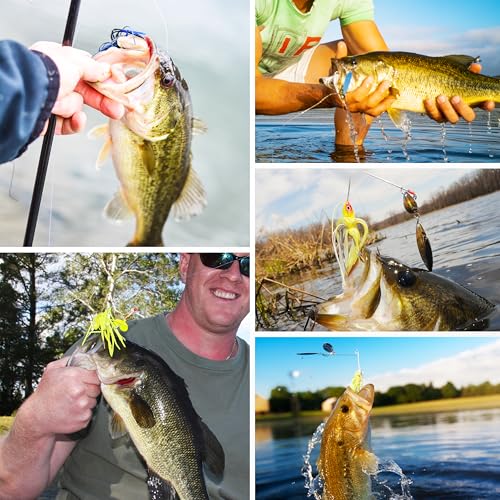 Silicone Jig Skirts 10/20pcs Spinnerbait Skirts with Tail Fishing Lure Skirts Replacement Quick Change Fishing Umbrella Skirts for Spinnerbaits Buzzbaits Bass Jig Lure Making Supplies - style: 20pcs