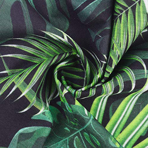 Obacle Seamless Face Mask Rave Bandana Men Women for Dust Sun Wind Protection - color: Banana Leaf Green