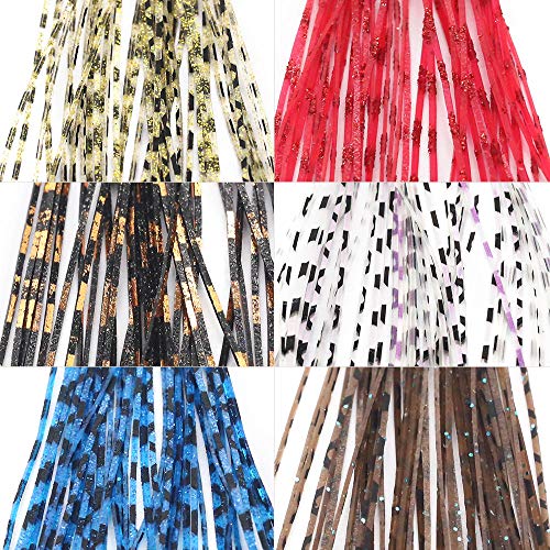Fly-Tying-Materials-Rubber-Legs-Silicone-Rubber-Skirt 12-24 Colors Fly Tying Supplies - color: Grizzly Micro Legs 12 Colors kit