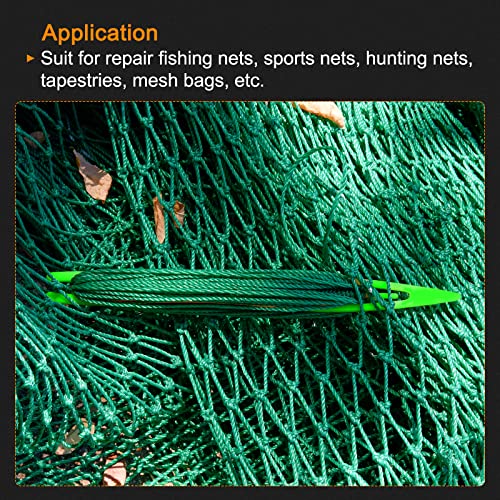 PATIKIL Netting Needle Shuttles, Pack Plastic Fishing Net Repair Line Kit Mending Tools - color: Green, size: 180x14x4mm