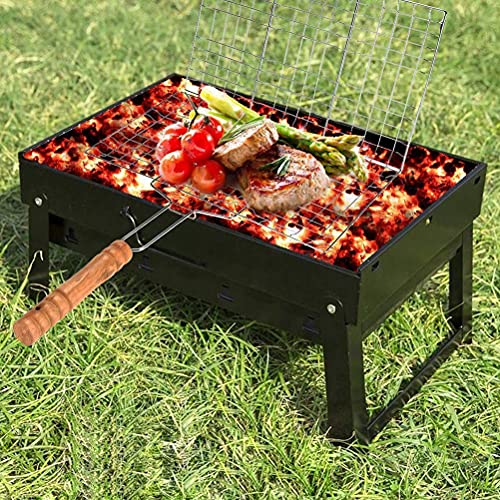 Portable BBQ Grill Basket Long Handle Stainless Steel 1Pcs | Stainless Steel Material, Outdoor Use, Barbeque Grilling, Baskets Grilling, Fish Vegetables, Steak Shrimp