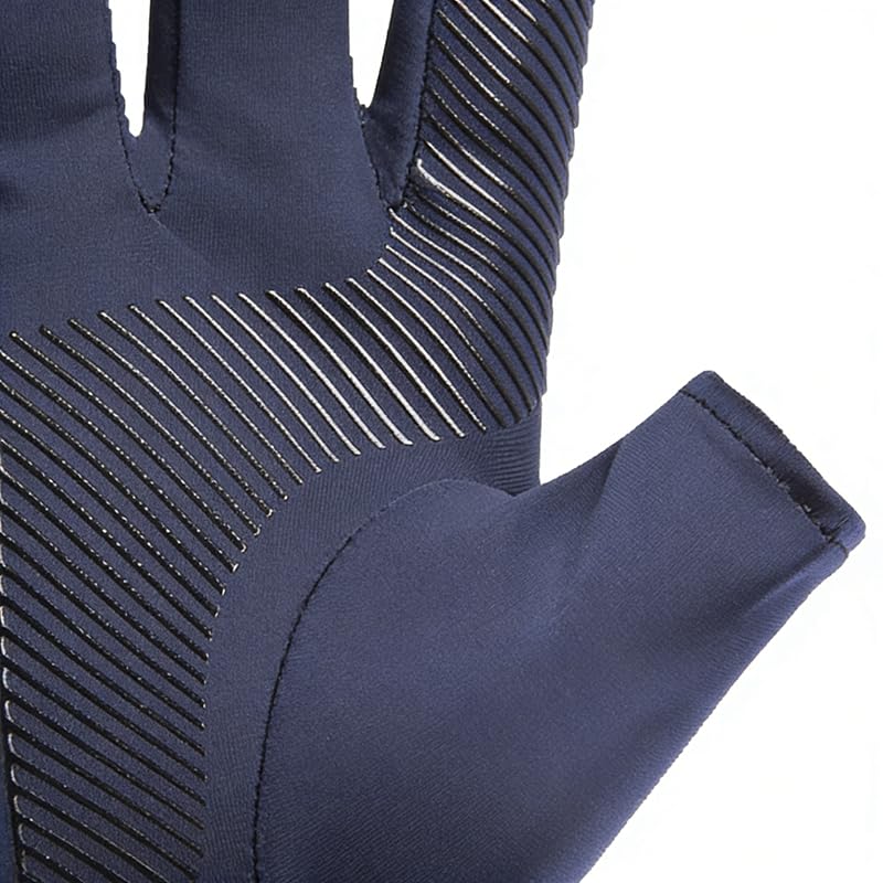 Anti-Slip Strips Cycling Gloves for Men/Women Half Finger UV Protection Driving Glove for Outdoor - color: blue