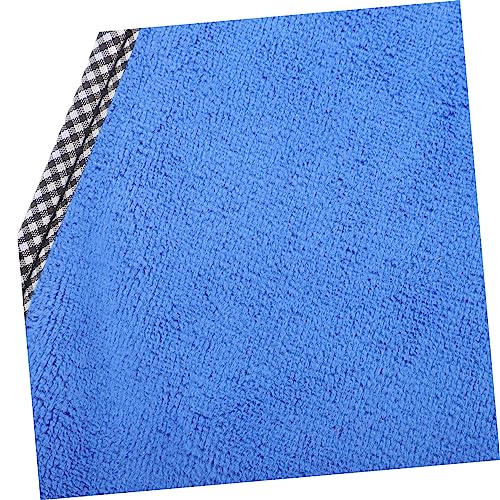 Non-Slip Fishing Towel with Clip Fish Catching Puncture Proof Hand Protection Cover Outdoor Sports Towel for Hiking Camping Angling 12.59X7.48In - color: Blue
