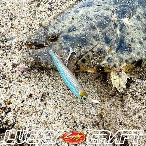 LUCKY CRAFT SW Slender Pointer 82MR S Saltwater Fishing Lures, Jerkbait Fishing Bait, 3.2", Bass Lures for Snook Redfish Trout, Fishing Gear and Accessories with Treble Hooks - color: 714 Metallic Sardine