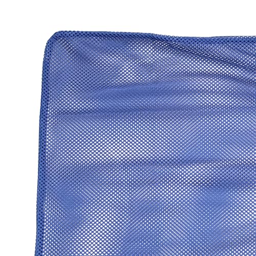 Scuba Choice Fish Bag Net with 5mm Stainless Steel Wire Handle – 24" x 17" Size, 12" Diameter, Secure Closing Clip, Reinforced Mesh - Durable & Reliable for Spearfishing, Diving, and Fishing – Blue