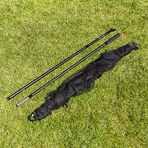 Atlas 42 Inch Landing Net - Fishing | 2-Part Carp Carbon Handle Long-Lasting Accessories Black