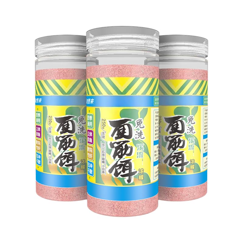 1pcs 250g No-Wash Gluten Fishing Bait, High Protein Formula for Grouper, Pale Chub & Freshwater Stream Fish, Ready-to-Use Soft Dough Bait