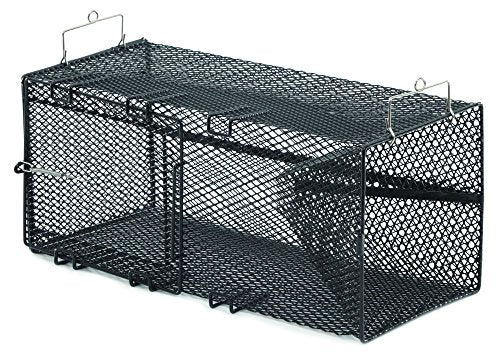 Frabill Torpedo Crawfish Trap | Heavy-Duty Steel Mesh - style: Rectangular Black Trap