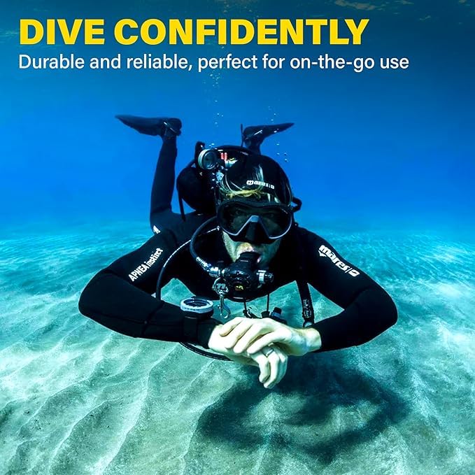 Gear Keeper Scuba Retractable Lanyard for Dive Console & Depth Gauge - Keeps Scuba Gear Secure & Accessible - Made in USA - size: Chest Mount (Mini), style: Hd Rotating Snap Clip