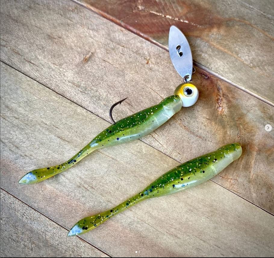 X Zone Lures Hot Shot Minnow Lures for Bass and Walleye, Infused with X Zone Scent Formula, 3.25" (8 Pack) - color: Bream