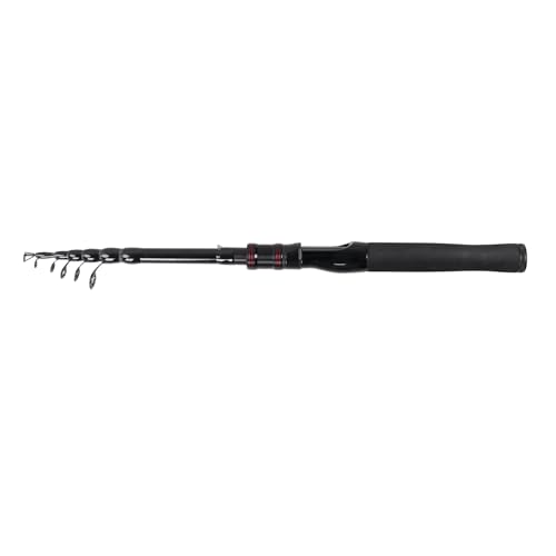 Telescopic Fishing Rod, Collapsible Fishing Rod Portable Spinning Pole for Saltwater and Freshwater, Carbon Fiber Lightweight and Compact Design - size: 6.9 feet