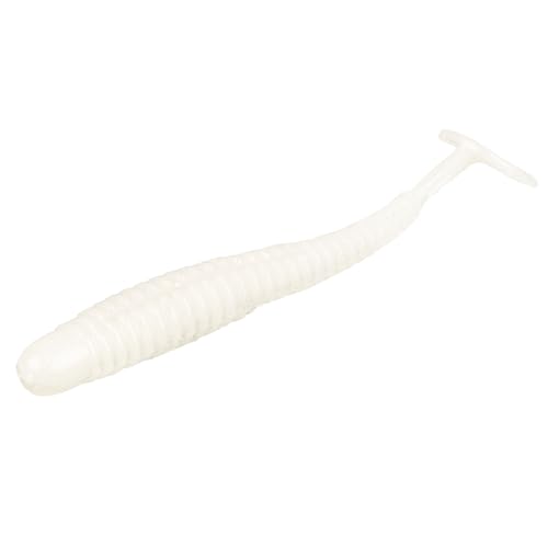Strike King Rage Slim Swimmer Fishing Lure, Soft Plastic Swimbait, 4-Inches, 8-Pack - color: Pearl Flash