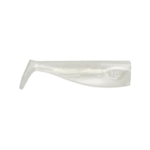 JYG PRO FISHING. Chubby Swimbait. Taller Profile Soft Plastic Fishing Lure. EZ-RIG Swimbait Jig Head. Slow Roll Paddle Tail. Saltwater Freshwater Fishing Gear. Chubby Collection - color: Paddle Tail - Pearl, size: 4 Inch