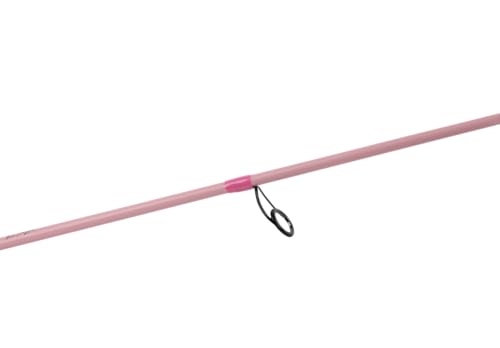 Profishiency Blush Spinning Fishing Combo | 6'6" 2-Piece Medium Rod, Fiberglass Rod, 3000 Size Spinning Reel, 5.2:1 Gear Ratio, 4+1 Bearings, Pre-Spooled with 10 lb Line