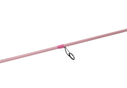 Profishiency Blush Spinning Fishing Combo | 6'6" 2-Piece Medium Rod, Fiberglass Rod, 3000 Size Spinning Reel, 5.2:1 Gear Ratio, 4+1 Bearings, Pre-Spooled with 10 lb Line