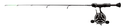 13 Fishing - The Snitch Pro/Freefall Ghost - Inline Ice Fishing Combos - Flex-Core Quick Action Tip - size: 23" w/ Flex-Core Quick Action Tip, style: Right Hand Retrieve