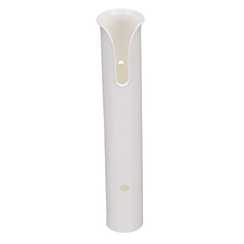 attwood 12708-2 PVC Rod Holder Storage, White PVC Construction, 9 Inches Long, Holds Rod Grips Up to 1 ¾-Inch Diameter, One Size