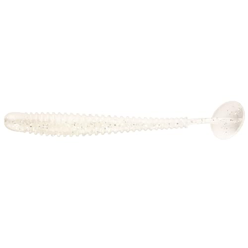 Strike King Rage Slim Swimmer Fishing Lure, Soft Plastic Swimbait, 4-Inches, 8-Pack - color: Pearl Flash