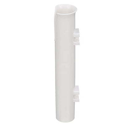 attwood 12708-2 PVC Rod Holder Storage, White PVC Construction, 9 Inches Long, Holds Rod Grips Up to 1 ¾-Inch Diameter, One Size