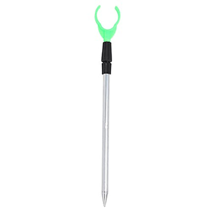 Fishing Rod Holder, Aluminum Alloy Telescopic Bank Stick with Y Head, Portable Ground Spike Rod Rest for Sea and Carp Fishing