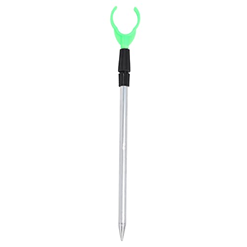 Fishing Rod Holder, Aluminum Alloy Telescopic Bank Stick with Y Head, Portable Ground Spike Rod Rest for Sea and Carp Fishing