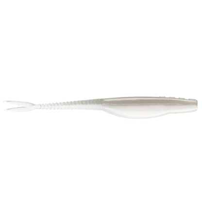 Strike King Mach Skooler Fishing Lure, Soft Plastic Jerkbait, Heavily Salted, Sleek Design, Erratic Action - color: Ghost Shad, size: 5"