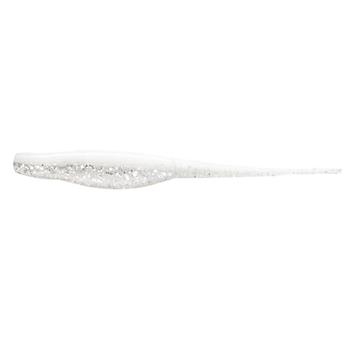 Strike King Mach Skooler Fishing Lure, Soft Plastic Jerkbait, Heavily Salted, Sleek Design, Erratic Action - color: MACH Flash, size: 5"