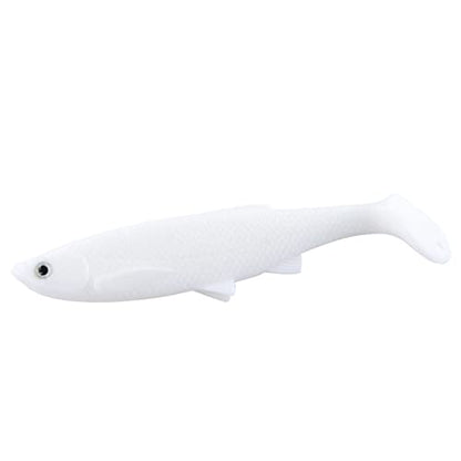 ZHENGYI 4pcs Paddle Tail 14.5g 120mm Fishing Soft Lures 3D Eyes T Tail Artificial Bait Plastic Pike Fishing Lures - color: H