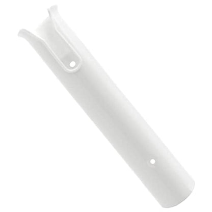 ISURE MARINE Fishing Rod Holder Bracket Wall Mounted Boat Side Mount Tool Holder Tube Links with Screws 2/3/4/6 Pole Tube (White/Black) - color: 6-Pole White