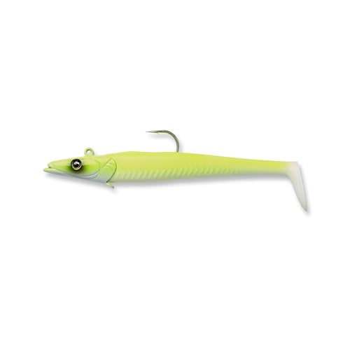 Savage Gear Sandeel - color: Chartreuse White, size: 6 in - 1 1/2 oz