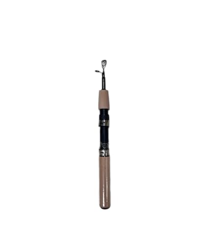 Ice Fishing Rod Combo - Telescopic Fishing Rod, Ergonomic Ice Fishing Gear,Retractable Winter Fishing Pole, Cold Weather Fishing Rod, Portable Rod Combo Suitable for Trout,Walleye and Perch（Pale Pink）