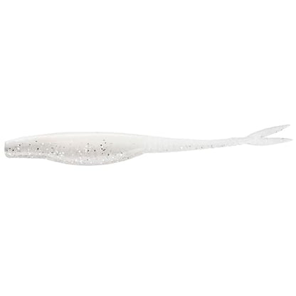 Strike King Mach Skooler Fishing Lure, Soft Plastic Jerkbait, Heavily Salted, Sleek Design, Erratic Action - color: Pearl Flash, size: 5"