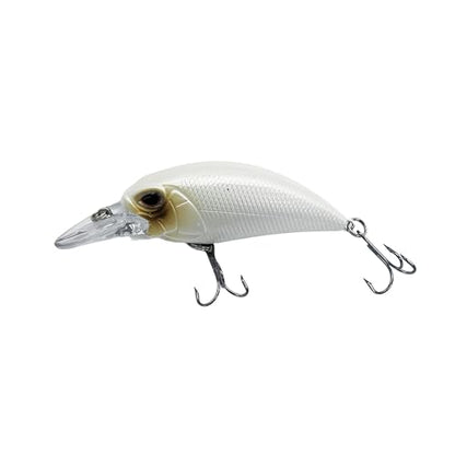 Bestac Fishing Lures Hard Bait Deep Diving Swimbait Crankbait Topwater Lures with Treble Hooks 3D Eyes for Bass Trout Freshwater and Saltwater Depth 1-1.5m Weight 14.5g - color: #4