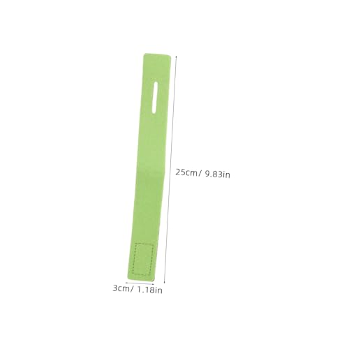 10pcs Elastic Fishing Rod Ties Bands Non-Slip Green 30x250mm Straps for Casting and Spinning Rods Outdoor Holders for Secure Tackle Organization