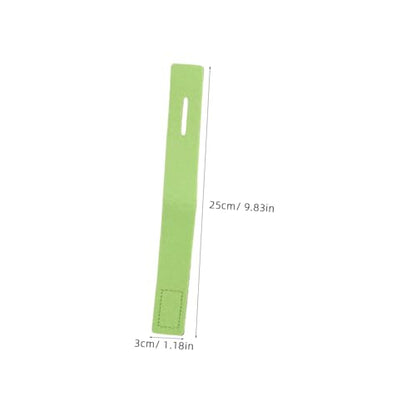 10pcs Elastic Fishing Rod Ties Bands Non-Slip Green 30x250mm Straps for Casting and Spinning Rods Outdoor Holders for Secure Tackle Organization
