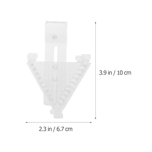 Toddmomy Aquarium Feeder Fish Food Holder Acrylic Red Blood Worm Feeding Cup Tapered Live Bait Container for Fish Tank Feeding Supplies