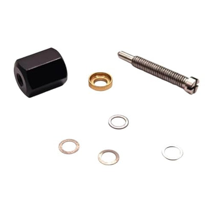 Wire Removal Tool with 4 Metal Gaskets for Fishing Reels, Replace Inner Beas, Stainless Steel Washers 0.1mm & 0.5mm